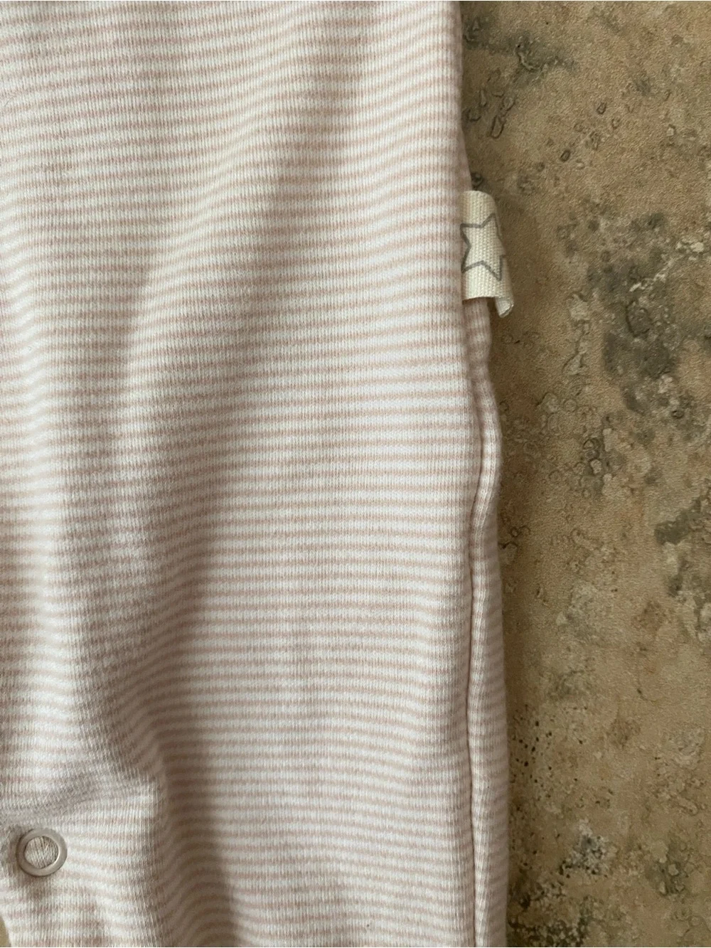 Albetta Crochet Nature Soft Pink Toadstool Mushroom Appliqué 0-3 mon Baby Romper